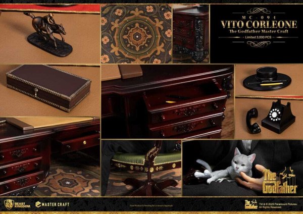 Statuetta Master Craft di Vito Corleone de Il Padrino, 31 cm