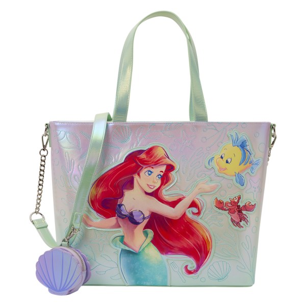 Borsa Tote con portamonete Ariel e Flounder - Disney Loungefly La Sirenetta