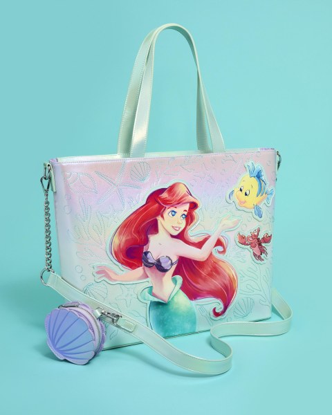 Borsa Tote con portamonete Ariel e Flounder - Disney Loungefly La Sirenetta