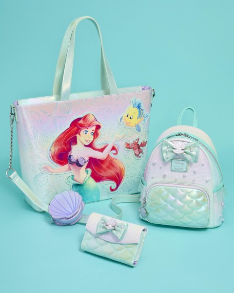 Borsa Tote con portamonete Ariel e Flounder - Disney Loungefly La Sirenetta