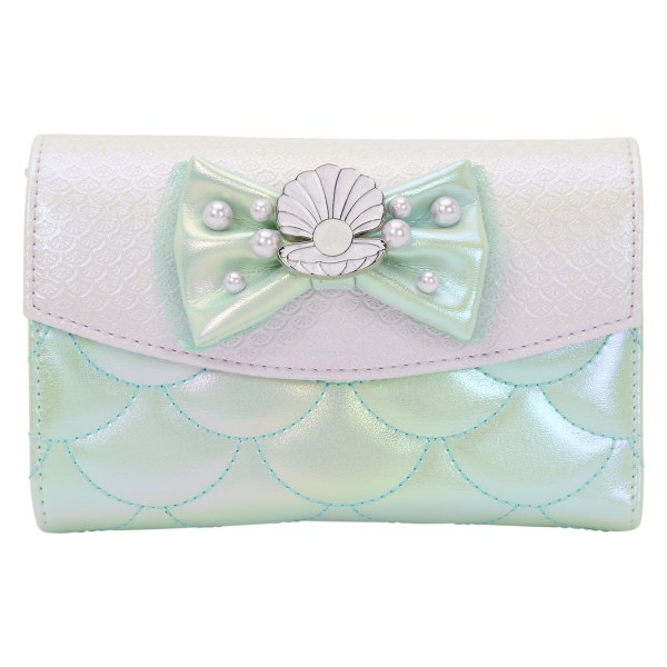 Portafoglio con patta iridescente color perla - Disney Loungefly La Sirenetta
