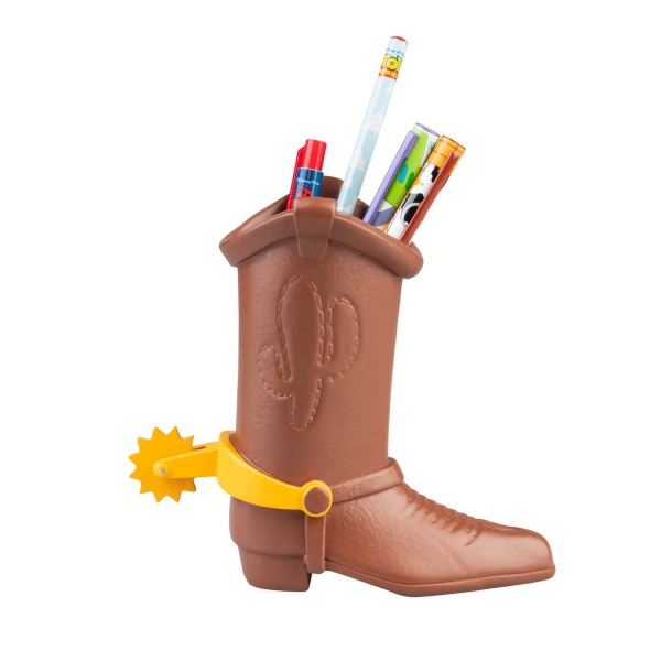 Portapenne a forma di stivale di Woody di Toy Story con set di cancelleria – 16 cm