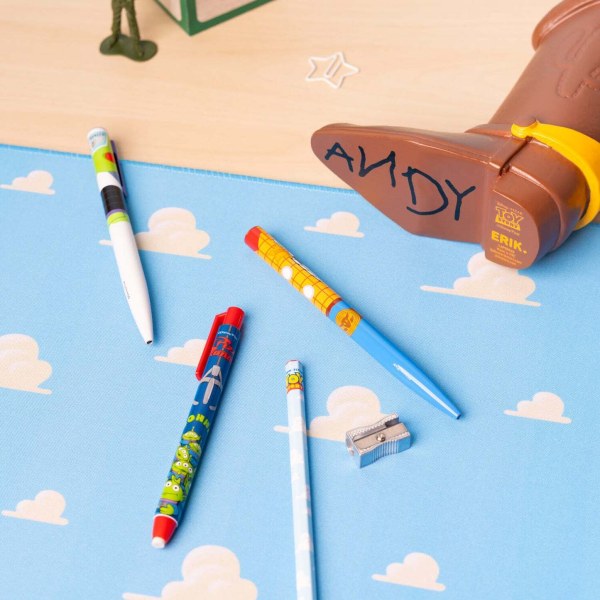Portapenne a forma di stivale di Woody di Toy Story con set di cancelleria – 16 cm