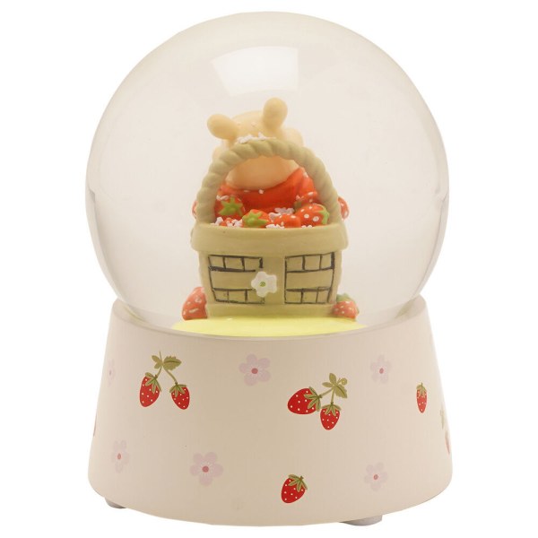 Globo di neve Winnie con fragole - Disney Winnie the Pooh