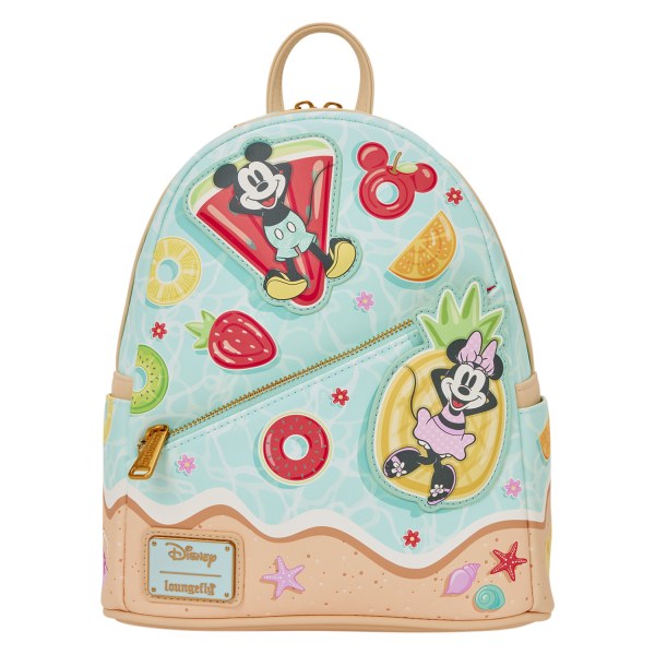 Mini zaino di Topolino e Minnie divertimento in spiaggia - Disney Loungefly