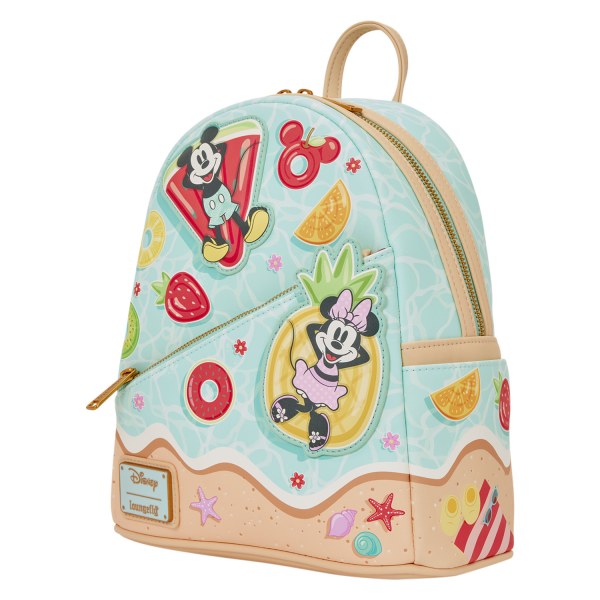 Mini zaino di Topolino e Minnie divertimento in spiaggia - Disney Loungefly