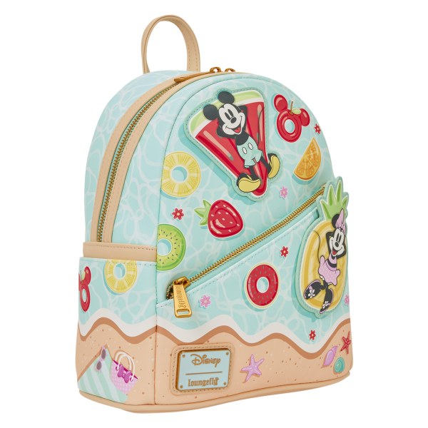 Mini zaino di Topolino e Minnie divertimento in spiaggia - Disney Loungefly