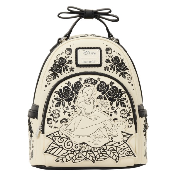 Mini zaino con ricamo floreale Alice nel Paese delle Meraviglie - Disney Loungefly