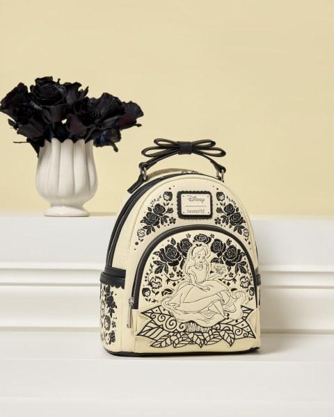 Mini zaino con ricamo floreale Alice nel Paese delle Meraviglie - Disney Loungefly