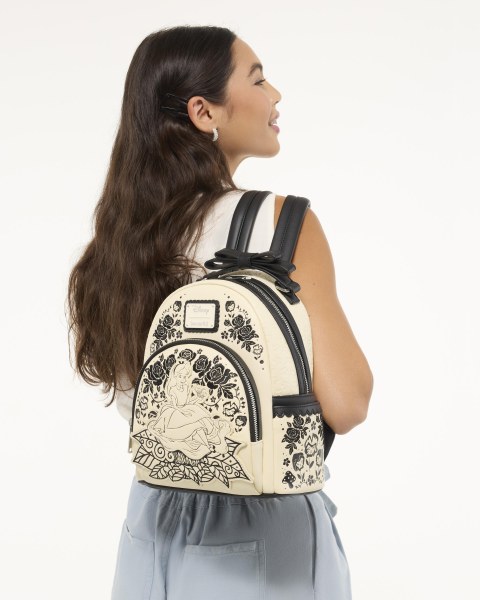 Mini zaino con ricamo floreale Alice nel Paese delle Meraviglie - Disney Loungefly