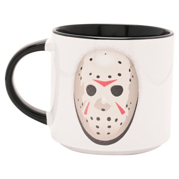 tazza da 400 ml con maschera di Jason per venerdì 13.