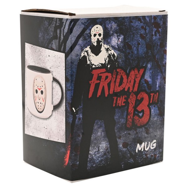 tazza da 400 ml con maschera di Jason per venerdì 13.