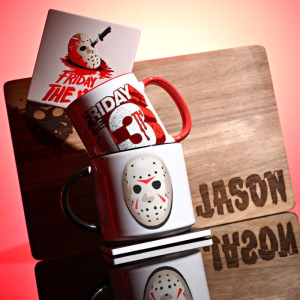 tazza da 400 ml con maschera di Jason per venerdì 13.