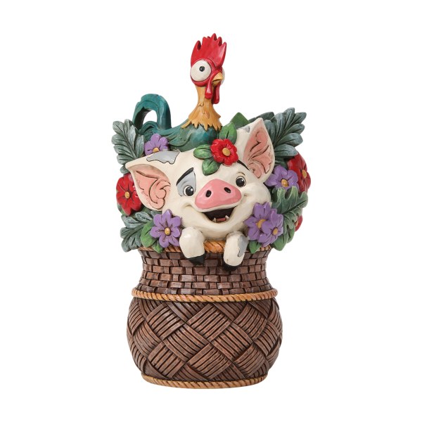Pua e Hei Hei Cesto di fiori Moana - Disney Traditions