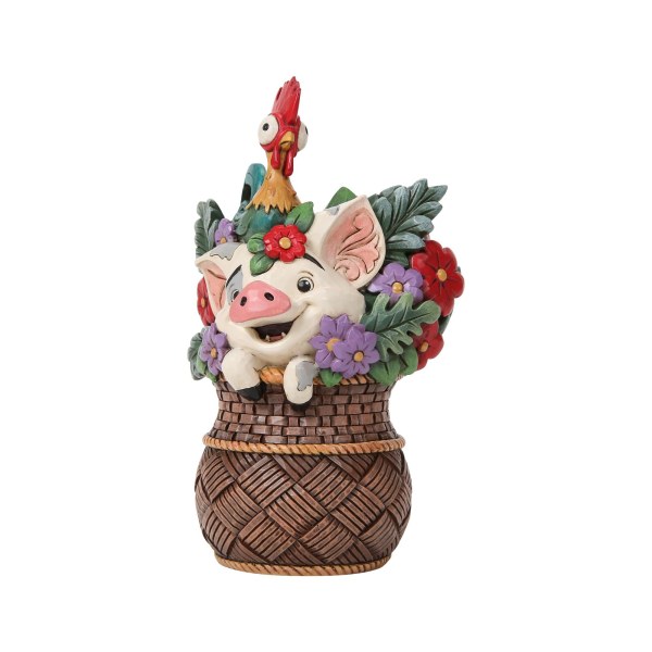 Pua e Hei Hei Cesto di fiori Moana - Disney Traditions