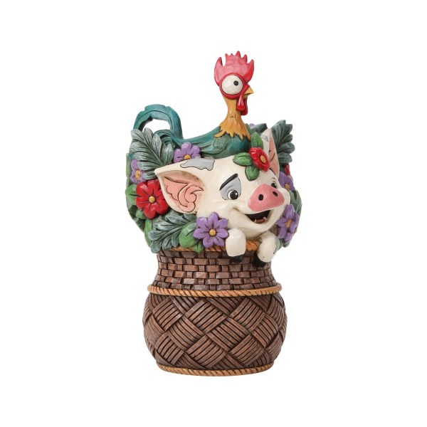 Pua e Hei Hei Cesto di fiori Moana - Disney Traditions