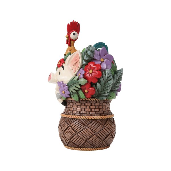 Pua e Hei Hei Cesto di fiori Moana - Disney Traditions