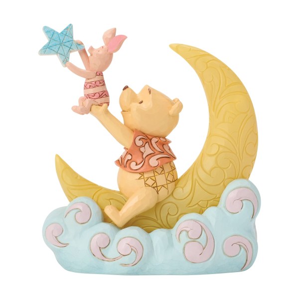 Winnie the Pooh e Pimpi sulla luna a LED - Disney Traditions