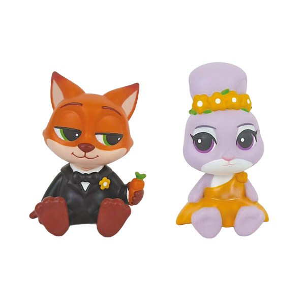 Set di statuette in vinile di Judy e Nick - Disney Grand Jester Zootropolis