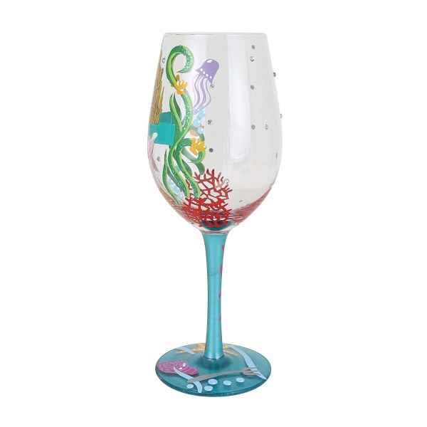 "CAVALCA LA TUA ONDA" BICCHIERE DA VINO ARIEL - DISNEY LOLITA
