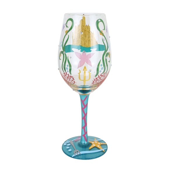 "CAVALCA LA TUA ONDA" BICCHIERE DA VINO ARIEL - DISNEY LOLITA