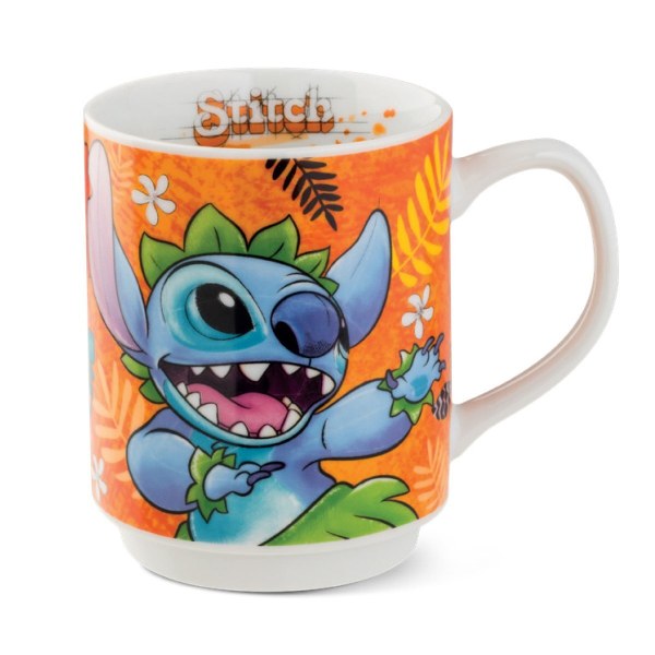 Tazza Stitch arancione 350 ml - Egan Disney Home