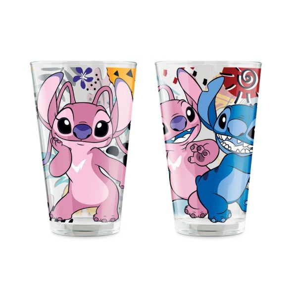 Set di 2 bicchieri Stitch e Angel da 310 ml - Egan Disney Home