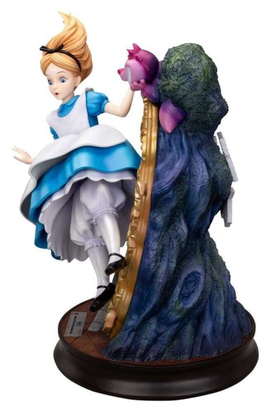 Alice nel Paese delle Meraviglie e il Gatto del Cheshire - Statua Master Craft