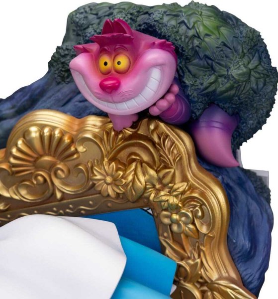 Alice nel Paese delle Meraviglie e il Gatto del Cheshire - Statua Master Craft