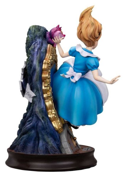 Alice nel Paese delle Meraviglie e il Gatto del Cheshire - Statua Master Craft