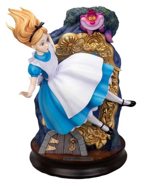 Alice nel Paese delle Meraviglie e il Gatto del Cheshire - Statua Master Craft