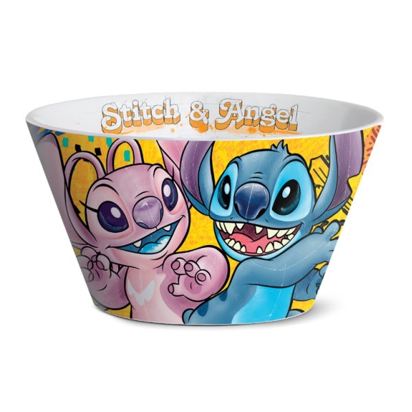 Ciotola Stitch & Angel gialla 550 ml - Egan Disney Home