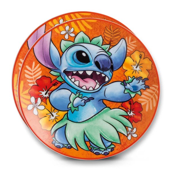 Set di 2 piatti da dessert Stitch arancione - Egan Disney Home