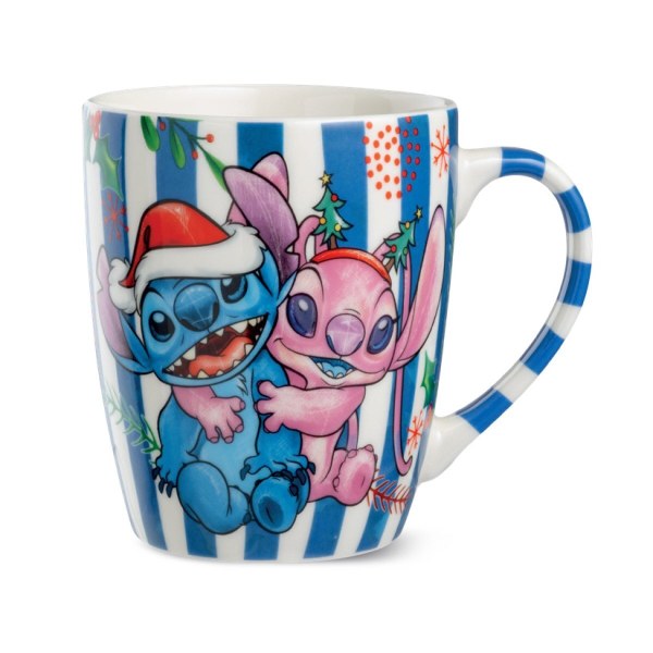 Tazza Stitch & Angel Natale blu 450ml - Egan Disney Home