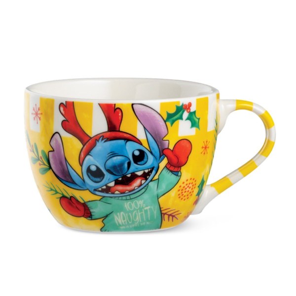 Tazza da colazione Stitch giallo Natale 520 ml - Egan Disney Home