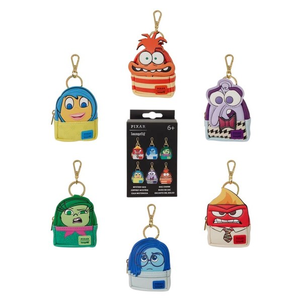 Portachiavi mini zaino misterioso Inside Out 2 - Disney Pixar Loungefly