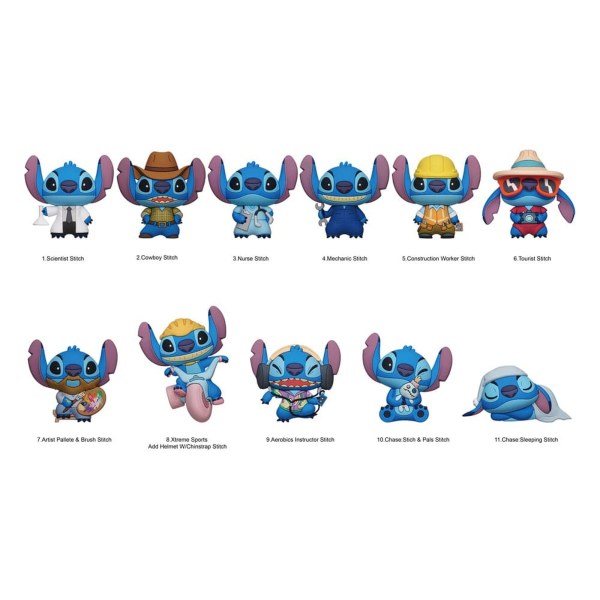 Portachiavi scatola misteriosa zaino 3D Stitch Serie 6 - Lilo & Stitch