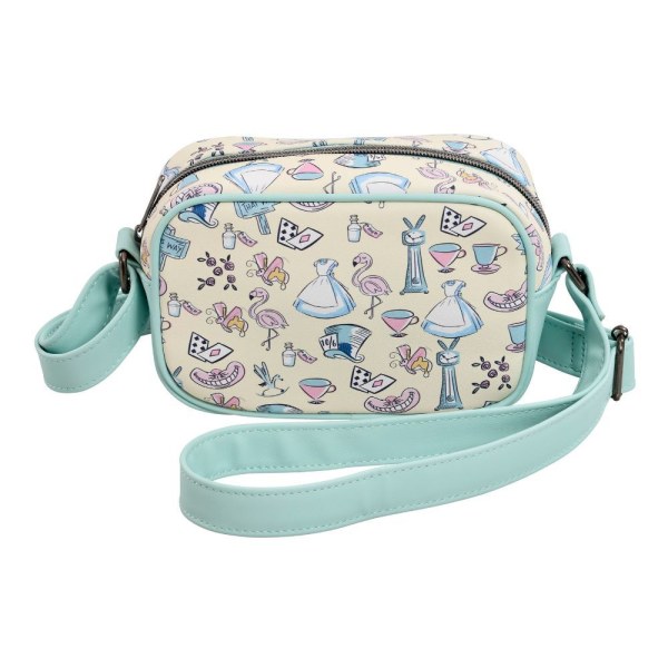 Borsa a Tracolla Alice nel Paese delle Meraviglie Floral Scene - Disney Loungefly
