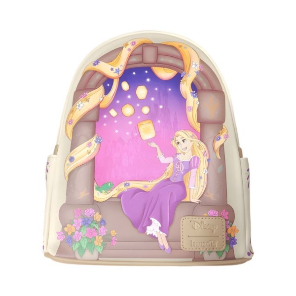 Zaino Loungefly Disney Rapunzel con scena di lanterne 26cm
