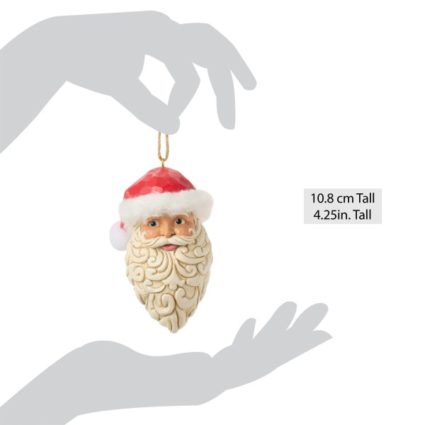 TESTA DI BABBO NATALE VINTAGE - JIM SHORE HEARTWOOD CREEK