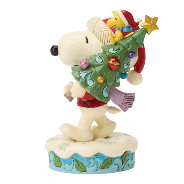 SNOOPY E WOODSTOCK CON ALBERO
