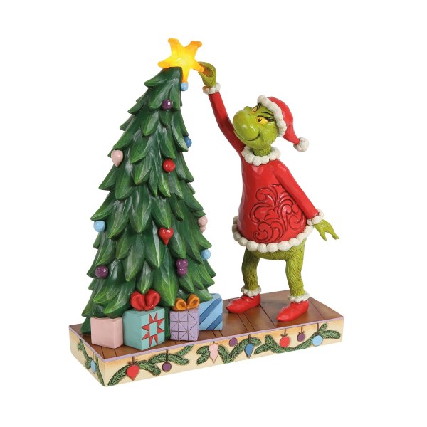 GRINCH CHE TIRA LA STELLA DALL'ALBERO LUMINOSO LED
