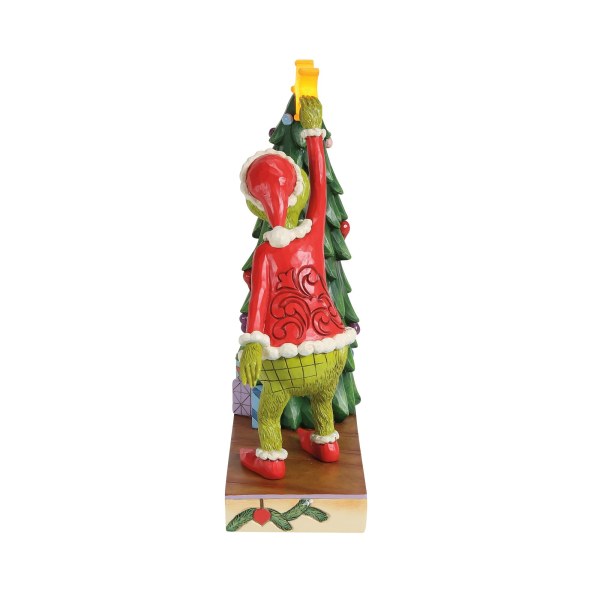 GRINCH CHE TIRA LA STELLA DALL'ALBERO LUMINOSO LED