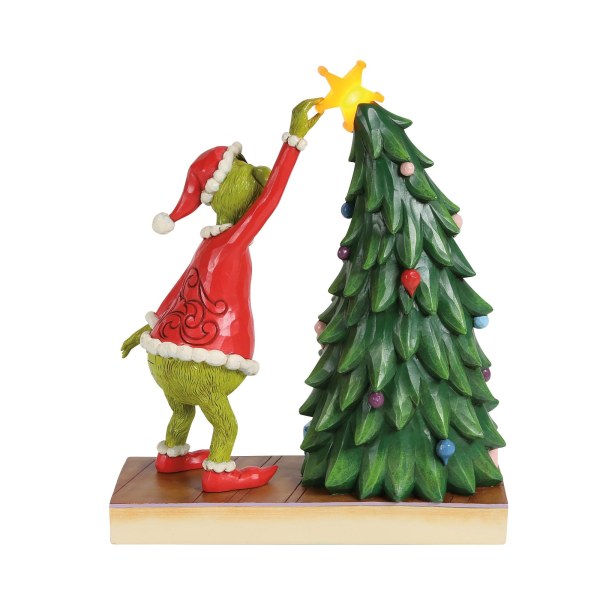 GRINCH CHE TIRA LA STELLA DALL'ALBERO LUMINOSO LED