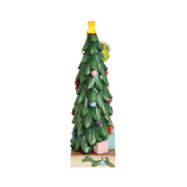 GRINCH CHE TIRA LA STELLA DALL'ALBERO LUMINOSO LED