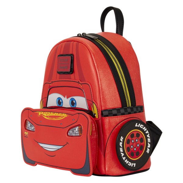 Mini Zaino Metallizzato Luminoso Lightning McQueen - Disney Pixar Loungefly Cars 20° Anniversario