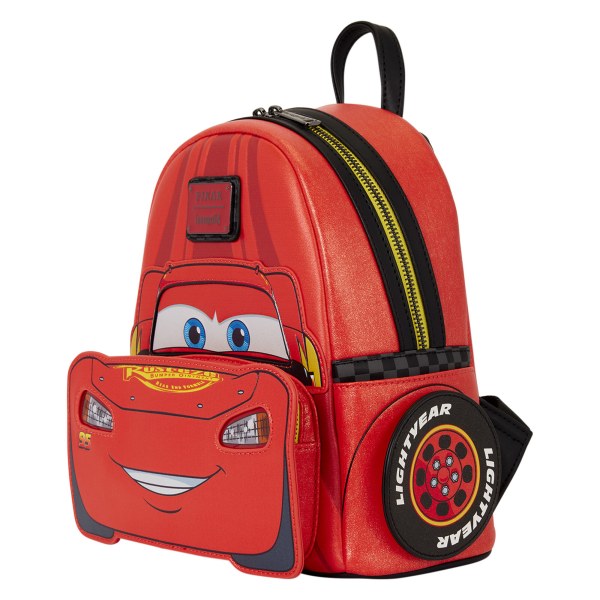 Mini Zaino Metallizzato Luminoso Lightning McQueen - Disney Pixar Loungefly Cars 20° Anniversario
