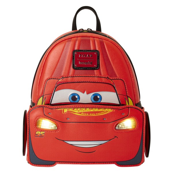 Mini Zaino Metallizzato Luminoso Lightning McQueen - Disney Pixar Loungefly Cars 20° Anniversario