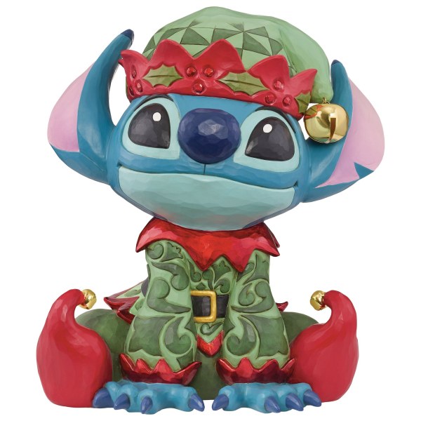 Figurina Stitch Elfo Natalizio Disney 37,3 cm di Jim Shore – Esclusiva Costco – Disney Traditions