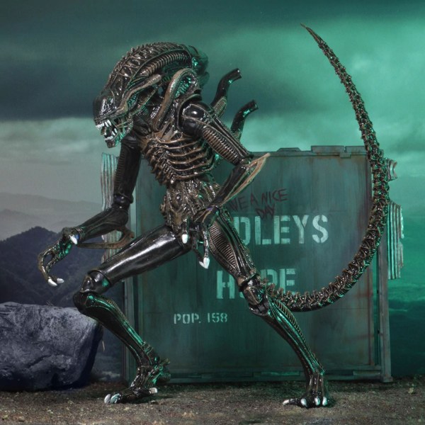 ALIEN - FIGURA D'AZIONE 7" - ULTIMATE ALIENS WARRIOR 1986 (MARRONE)